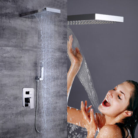 Ensemble de douche  - Colonne de douche - Système de douche encastré - Robinet thermostatique