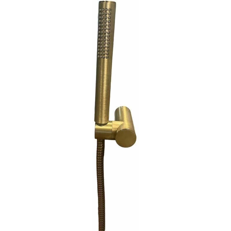 Bagnoclic - Ensemble de douche en bronze avec support de douche pivotant, douchette anticalcaire et flexible de douche de 150 cm