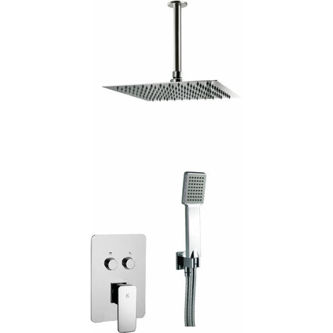 Ensemble de douche encastré 2 voies mur SKARA plafond - KÄLLA