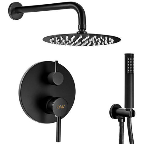 Ensemble de douche encastré Carlo S-1098B Noir