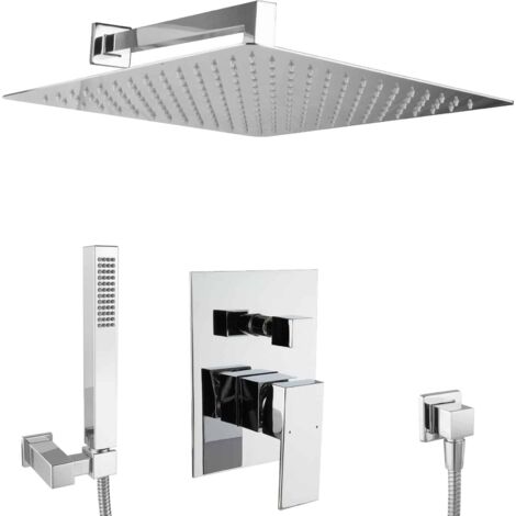 Ensemble de douche encastré PaulGurkes 40cm Système de douche XXL