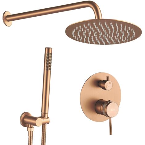 ENSEMBLE DE DOUCHE ENCASTRÉ REA LUNGO  BRUSH COPPER