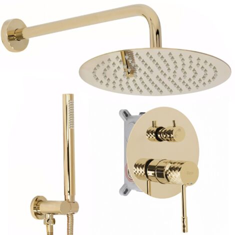ENSEMBLE DE DOUCHE ENCASTRÉ REA LUNGO  GOLD