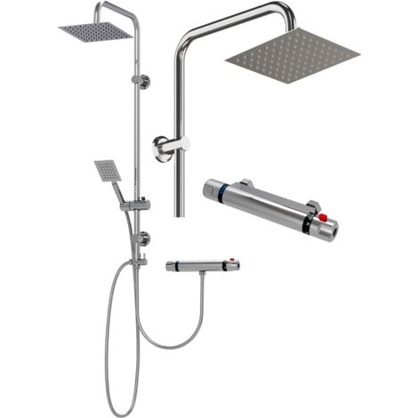Ensemble de Douche Granitan Detti Mitigeur Thermostatique avec Douche de Pluie