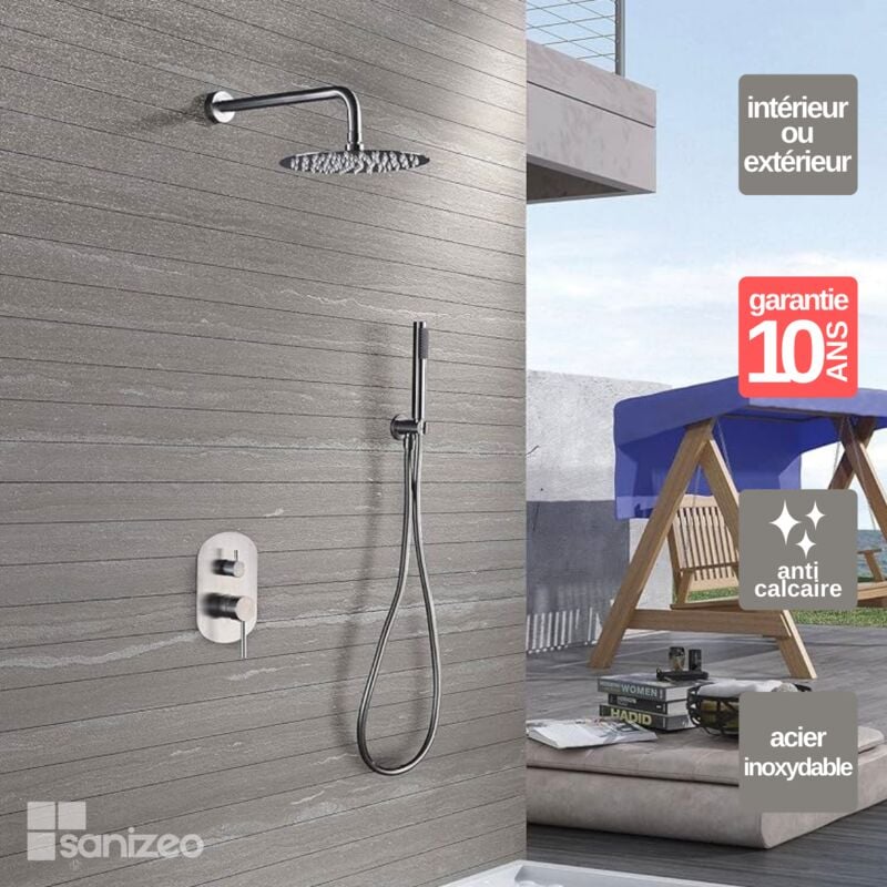 Imex Products - Colonne de Douche Encastrée en Acier Inoxydable Intérieur / Extérieur imex moscu GTK034