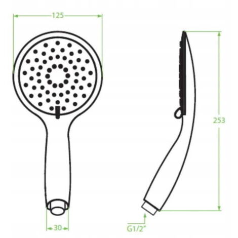 Ensemble de douche Laveo avec barre chromée, 3 jets, Fino