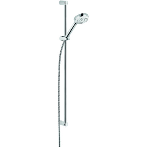 Ensemble de douche LOGO 1S avec barre murale de 900 mm chromé