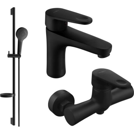 Ensemble de douche Mexen Kama DS05, noir - 72504DS05-70