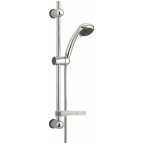 Ensemble de Douche Morgane 3 Jets - Barre 600 mm - Flexible 1,75 m - Chromé