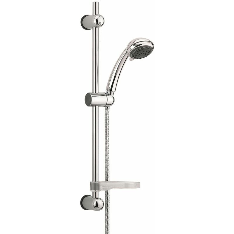 Valentin - Ensemble de Douche Morgane 3 Jets - Barre 600 mm - Flexible 1,75 m - Chromé