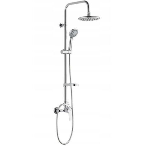 Ensemble de douche mural Enna avec robinet chromé