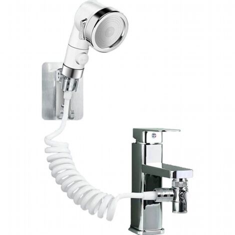 Ensemble de douche pour lavabo, comprenant une douchette à main pouvant être raccordée à un robinet de cuisine