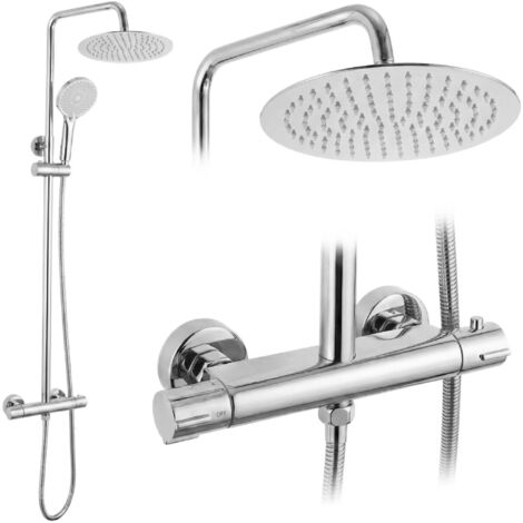 Ensemble De Douche Rea Lungo + Thermostat Chrome