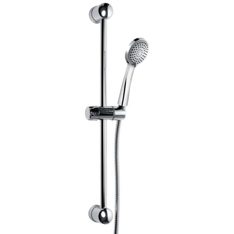 Ensemble de douche sur barre 3 jets Indra chromé - DISFLEX