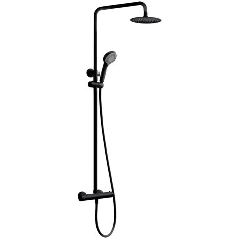 Ensemble De Douche Termostatique Kent Noir Mat Imex Imex Btk017 Ng