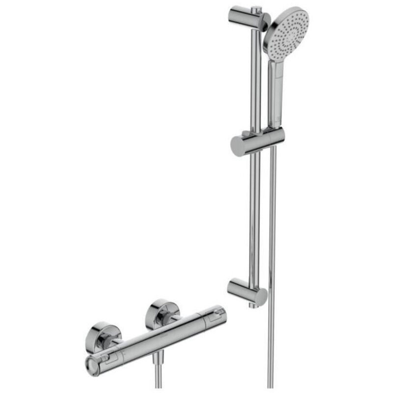 Ideal Standard - Ensemble de douche thermostatique barre 60 cm ceratherm t50