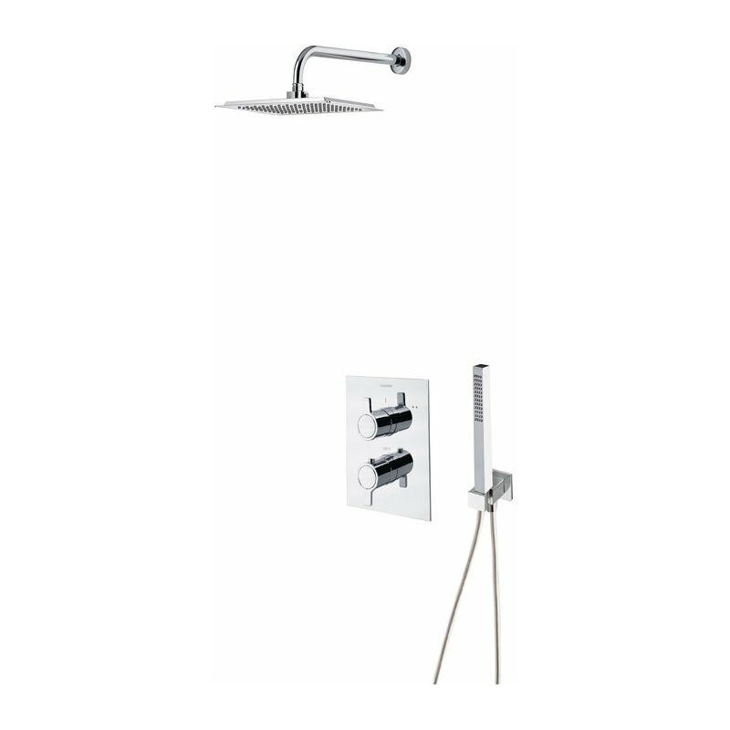 Ensemble de douche Blautherm - Tête carré 225 x 225 mm