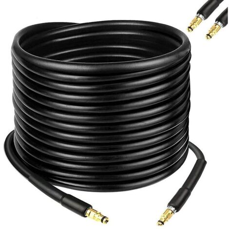 Ensemble de douchette de bidet noire pour robinets. Poignée en acier inoxydable.