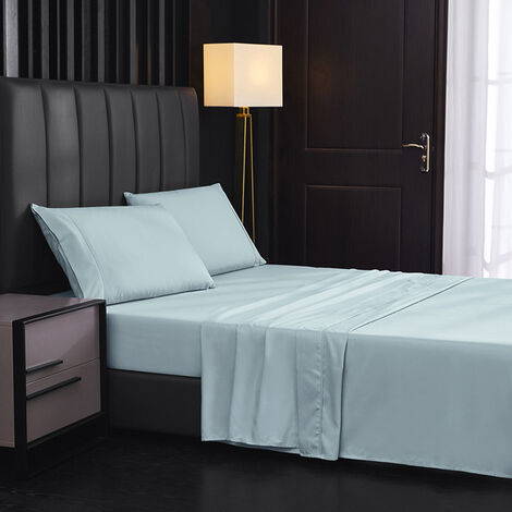 Ensemble de draps et taies d&39oreiller, 3/4 pièces, drap-housse de lit simple, housse de matelas confortable, Queen Size, King Size,Color 15,4pcs King Size,Ensemble,CHINA