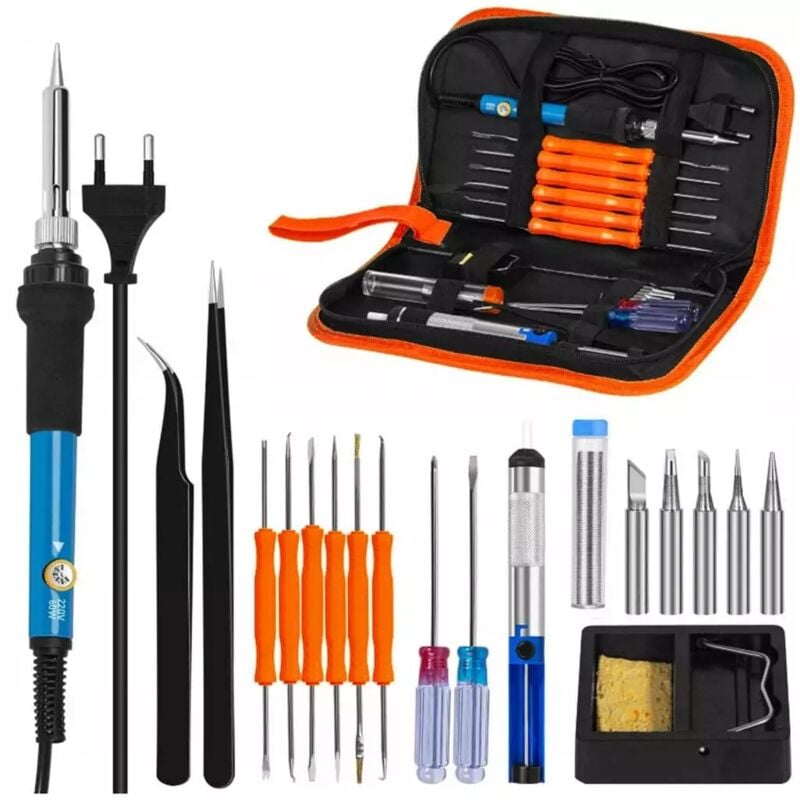 Ensemble De Fer À Souder De Précision 20 Éléments Organisateur