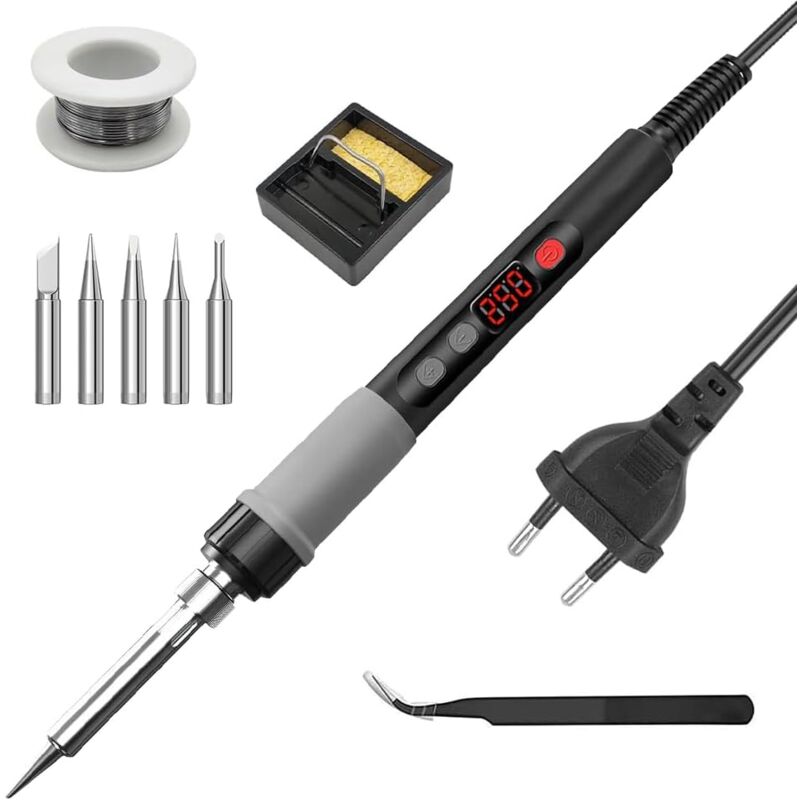 Ensemble de fer à souder électrique numérique à température réglable, euromètre 60W, 809 fer à souder