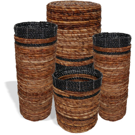 Ensemble de feuilles de bananier - 2 vases et 2 bacs- Vendu par 1