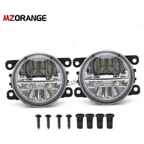 Ensemble de feux antibrouillard à LED pour Renault Clio 4/iv 2012 2013 2014 2015 2016 2017 2018 2019, feux de jour (DRL), accessoires auto.