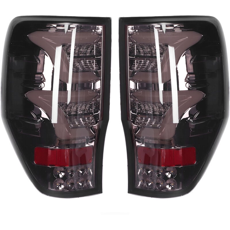 Jeffergarden Ensemble de feux arrière led complets, clignotant, étanche IP67, adapté à la Ford Ranger T6 2012 – 2015, fumé