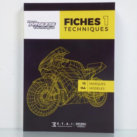 Ensemble de fiche technique E.T.A.I N°1 pour moto scooter