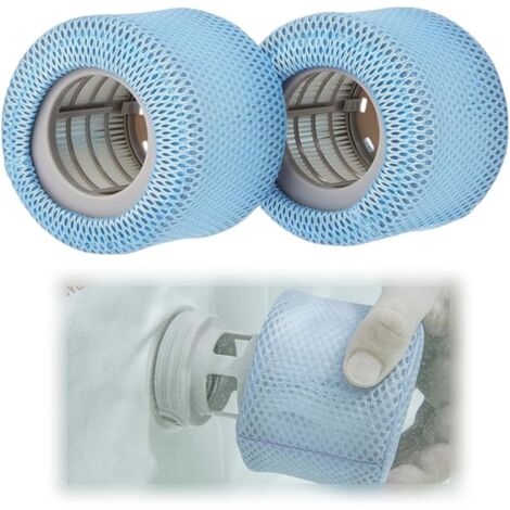 Ensemble de filets de protection en deux parties, compatible avec les accessoires de spa, avec couverture en maille, adapté aux filtres de spas et de bains à remous, cartouches filtrantes de rechange 