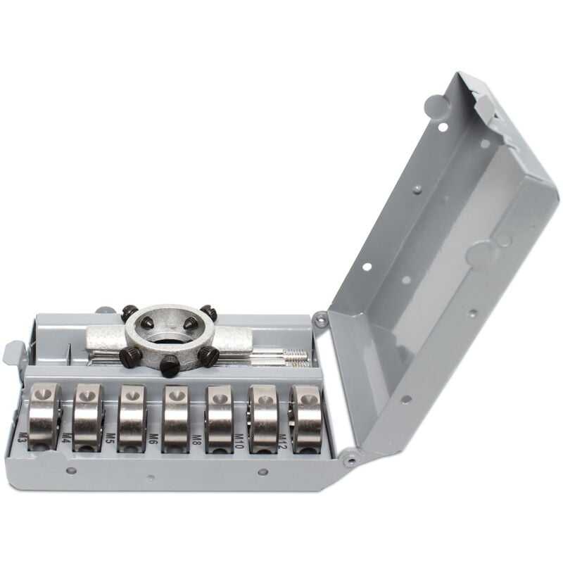 Mw Tools - Ensemble de filières et porte-filière 8 pcs M3 - M12 MTMS8