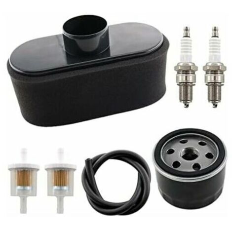 Ensemble de filtre à air avec pré-filtre à huile et bougie d'allumage pour moteur 4 temps de rechange Kawasaki FR651V FR691V FR730V FS481V FS541V FS600V FS651V FS691V FS730V.