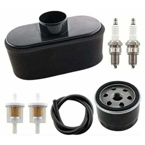 Ensemble de filtre à air avec pré-filtre à huile et bougie d'allumage pour moteur 4 temps de rechange Kawasaki FR651V FR691V FR730V FS481V FS541V FS600V FS651V FS691V FS730V.