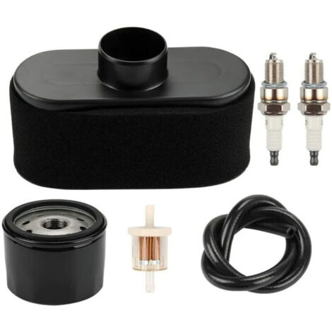 Ensemble de filtre à air avec pré-filtre à huile et bougie d'allumage pour moteur 4 temps de rechange Kawasaki FR651V FR691V FR730V FS481V FS541V FS600V FS651V FS691V FS730V.