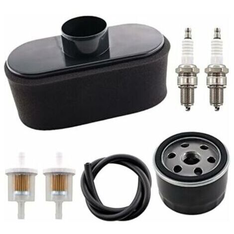 Ensemble de filtre à air avec pré-filtre à huile et bougie d'allumage pour moteur 4 temps de rechange Kawasaki FR651V FR691V FR730V FS481V FS541V FS600V FS651V FS691V FS730V.