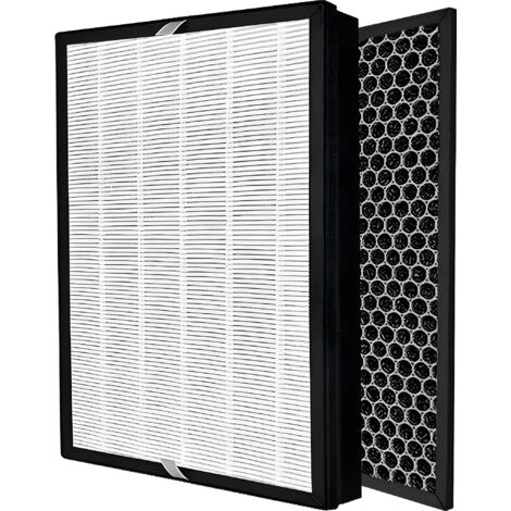Ensemble de filtres à charbon actif pour AC2889, AC2887, AC2882, AC2878, AC3822, FY2420, FY2422, avec une durée de vie d'environ 12 mois.