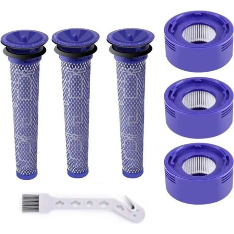 Ensemble de filtres pour Dyson V8 et V7, filtre moteur arrière et filtre HEPA absolu Animal pour Dyson V7 et V8 (lot de 3)