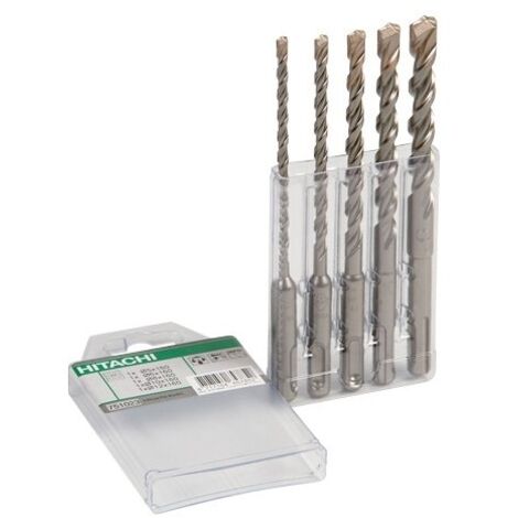 Hikoki – Foret béton SDS+ 5 mèches Ø5/6/8/10/12mm – Longueur 160mm – Performance optimale – Kit complet 782531