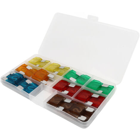 Ensemble de Fusibles de Voiture 40A 50A 60A 70A, Kit d'assortiment de 24 Fusibles Automobiles 20A 30A 40A 50A 60A 70A Ensemble de Fusibles de Voiture avec Boîte de Rangement.