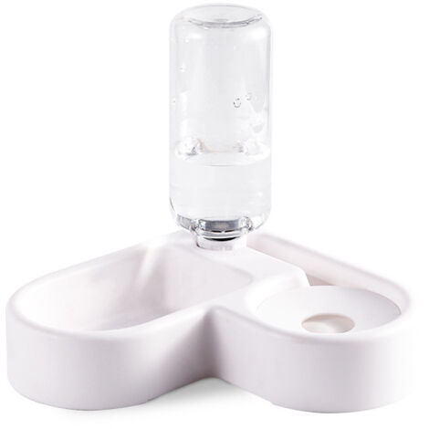 Ensemble de gamelles doubles pour chiens et chats Pets Corner : nourriture et eau, bouteille d'eau automatique pour petits et moyens animaux
