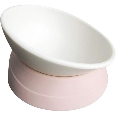 Ensemble de gamelles inclinables en plastique pour petits chiens et chats