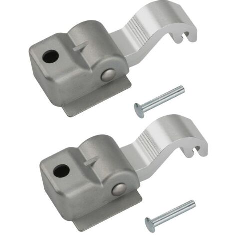 Ensemble de glissière à rivet de support d'auvent de VR 830463p de remplacement argent (2 pièces)