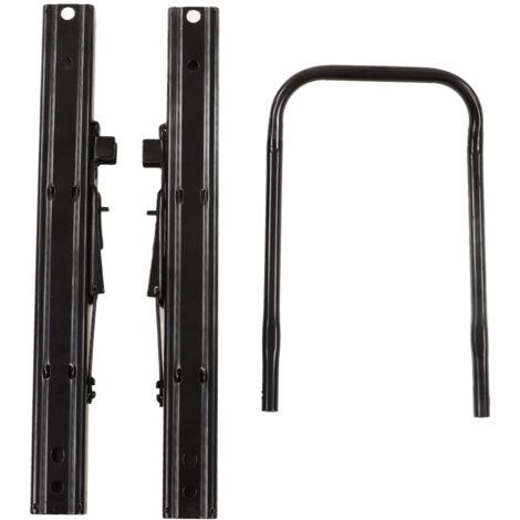 Ensemble de glissières de siège en acier à double rail Double verrouillage réglable rail de glissière de siège pour camping-cars bateaux camions