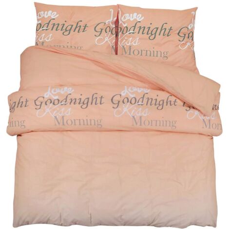 Ensemble de housse de couette rose 220x240 cm Coton