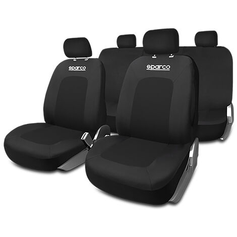 Ensemble de housses de siège de voiture Sparco - Noir
