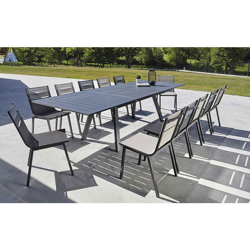 salon de jardin aluminium 10 personnes