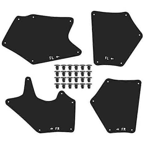 Ensemble de joints d'étanchéité pour tablier anti-éclaboussures (2007-2020) et tablier de doublure Sequoia avec clip U 53737-0C030, 53736-0C030 Noir