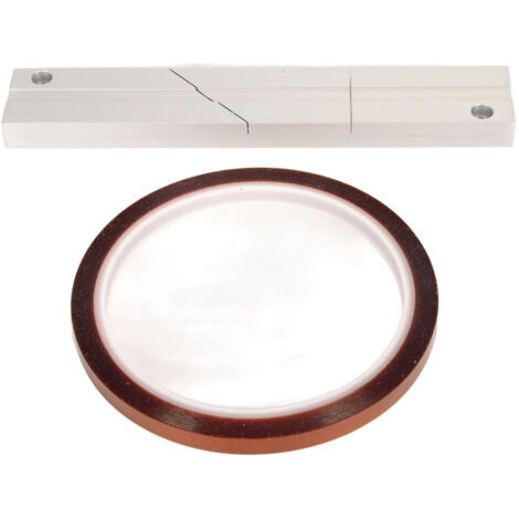 Ensemble de jonction pour bande 1/4 de pouce 10 pouces, bloc de raccord et bande de tête pour Revox/Sonido, support bande magnétique ouverte doré.