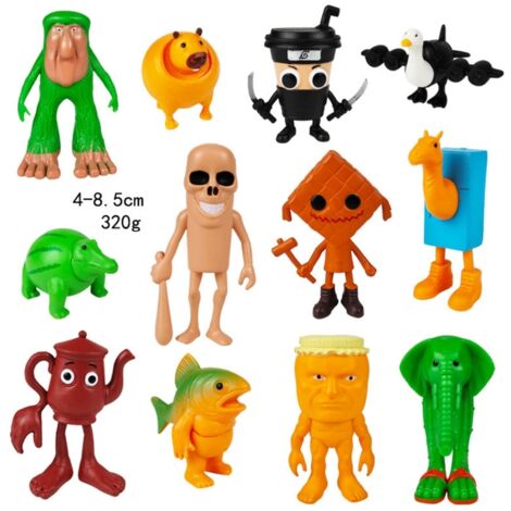 Ensemble de jouets "Steal Brainrot" 12 pièces, figurine articulée Tralalero, décoration de Noël, idée cadeau fête