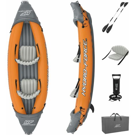 Ensemble de kayak gonflable Hydro-Force Rapid 2 personnes Bestway - Jaune